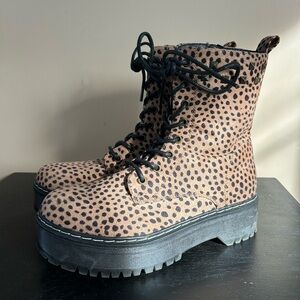 Union Bay Cheetah Combat Boots